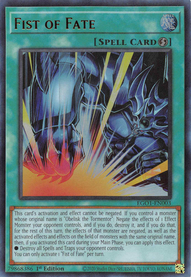 Fist of Fate [EGO1-EN003] Ultra Rare | Exor Games Truro