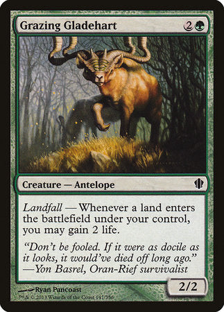 Grazing Gladehart [Commander 2013] | Exor Games Truro