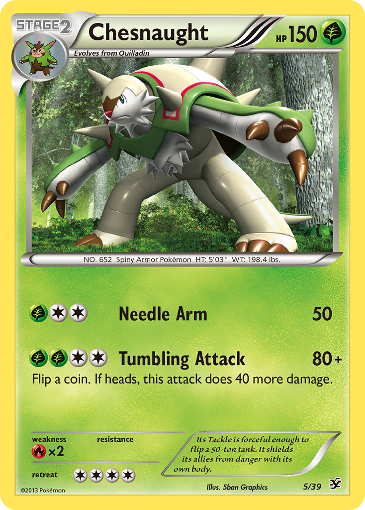 Chesnaught (5/39) [XY: Kalos Starter Set] | Exor Games Truro