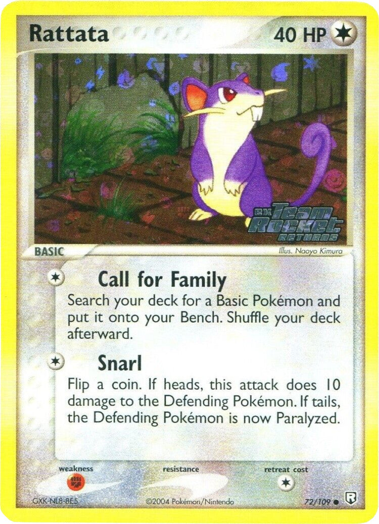 Rattata (72/109) (Stamped) [EX: Team Rocket Returns] | Exor Games Truro