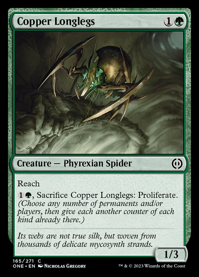 Copper Longlegs [Phyrexia: All Will Be One] | Exor Games Truro