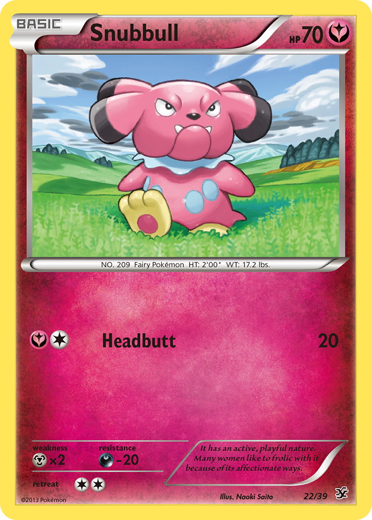 Snubbull (22/39) [XY: Kalos Starter Set] | Exor Games Truro