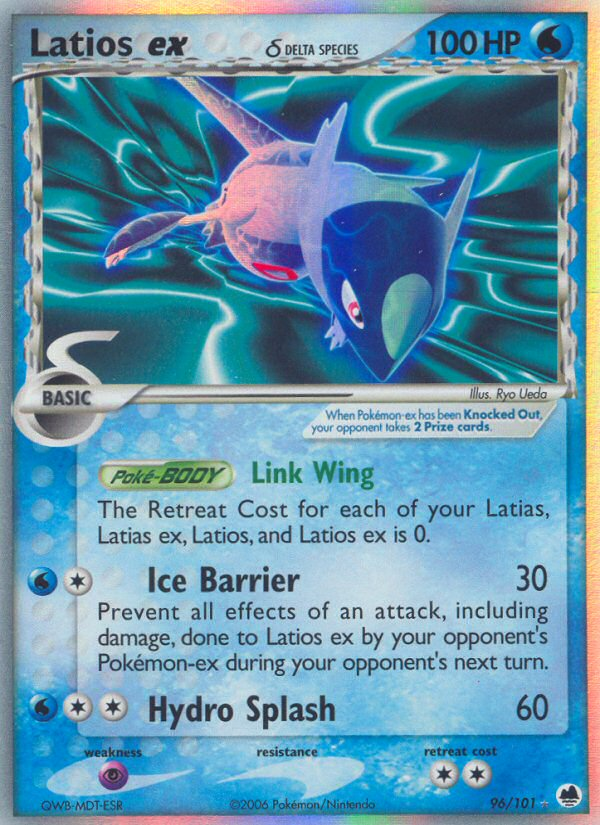 Latios ex (96/101) (Delta Species) [EX: Dragon Frontiers] | Exor Games Truro