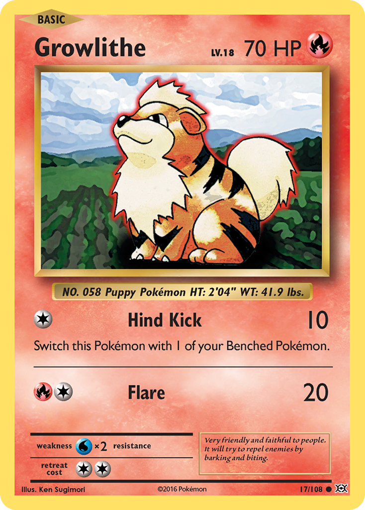 Growlithe (17/108) [XY: Evolutions] | Exor Games Truro