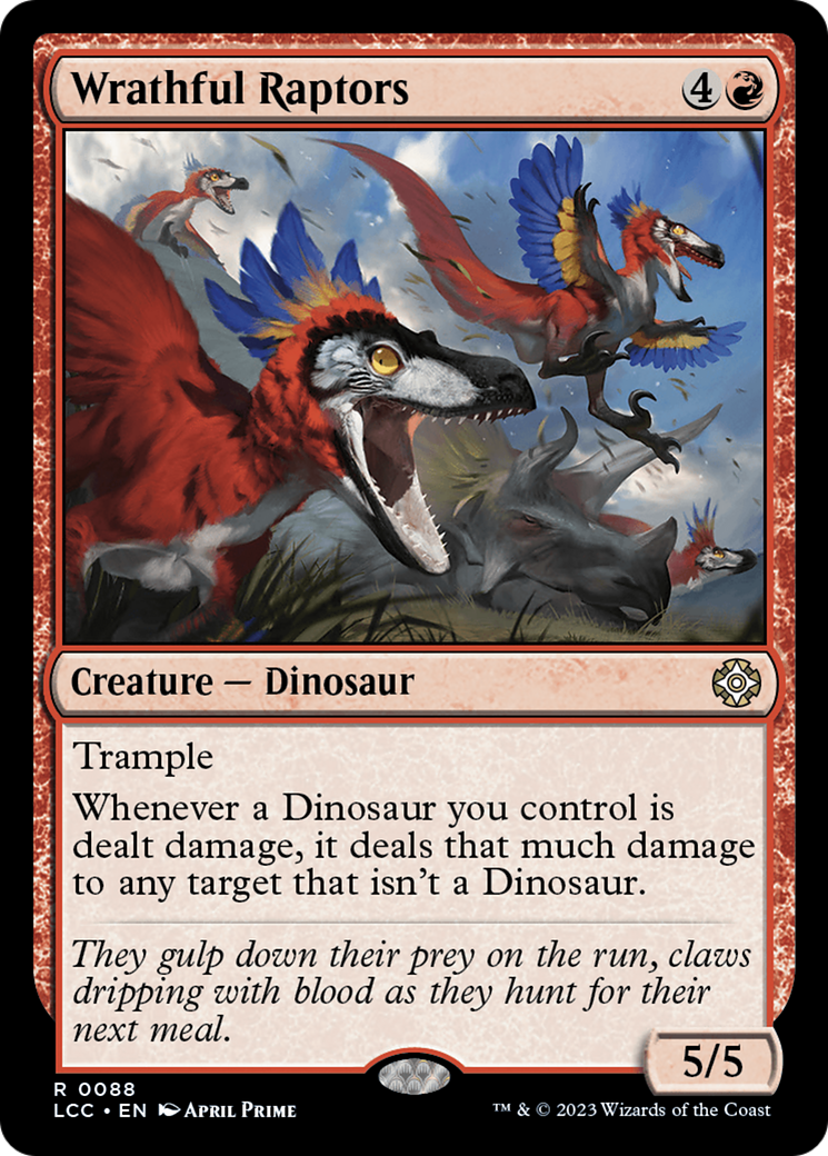 Wrathful Raptors [The Lost Caverns of Ixalan Commander] | Exor Games Truro