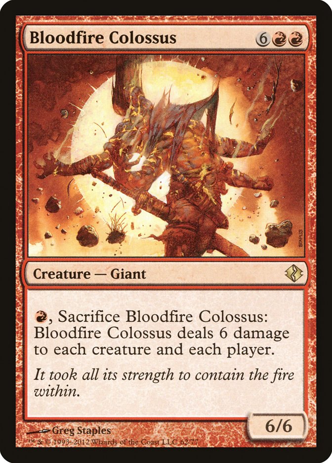 Bloodfire Colossus [Duel Decks: Venser vs. Koth] | Exor Games Truro