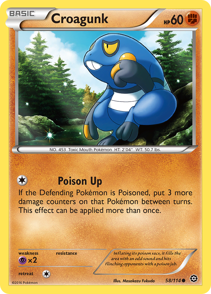 Croagunk (58/114) [XY: Steam Siege] | Exor Games Truro