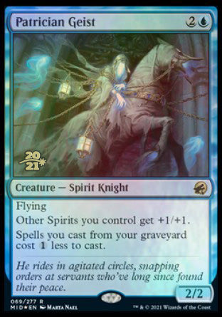 Patrician Geist [Innistrad: Midnight Hunt Prerelease Promos] | Exor Games Truro