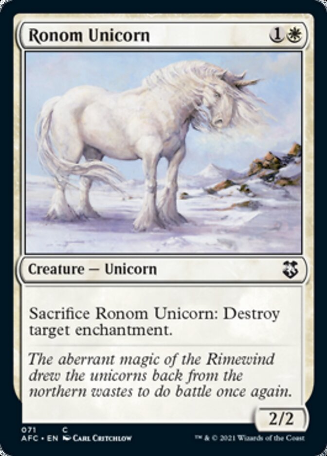 Ronom Unicorn [Dungeons & Dragons: Adventures in the Forgotten Realms Commander] | Exor Games Truro