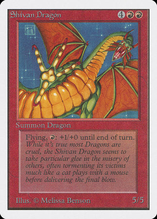 Shivan Dragon [Unlimited Edition] | Exor Games Truro