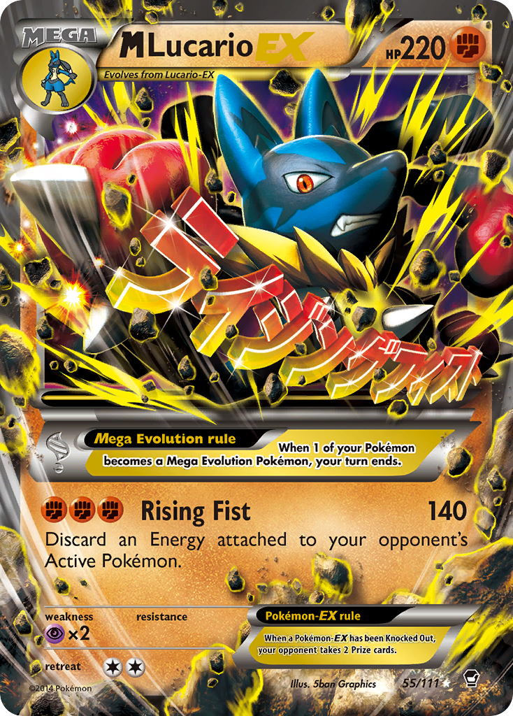 M Lucario EX (55/111) [XY: Furious Fists] | Exor Games Truro