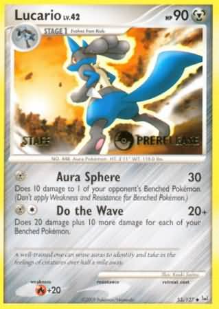 Lucario (53/127) (Staff Prerelease Promo) [Diamond & Pearl: Black Star Promos] | Exor Games Truro