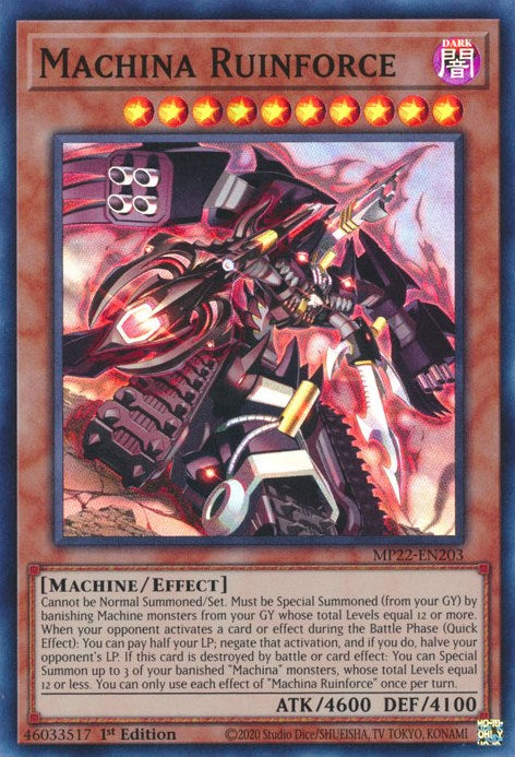 Machina Ruinforce [MP22-EN203] Super Rare | Exor Games Truro