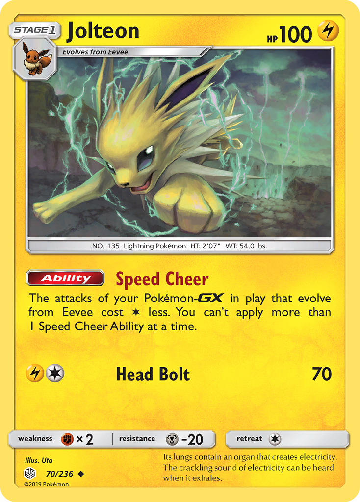 Jolteon (70/236) [Sun & Moon: Cosmic Eclipse] | Exor Games Truro