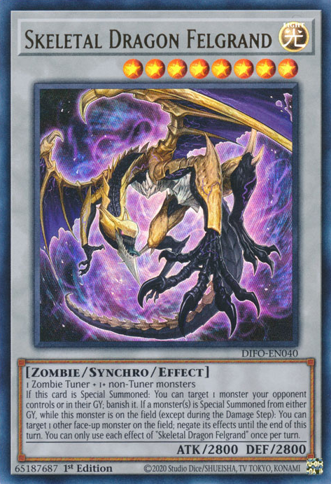 Skeletal Dragon Felgrand [DIFO-EN040] Ultra Rare | Exor Games Truro