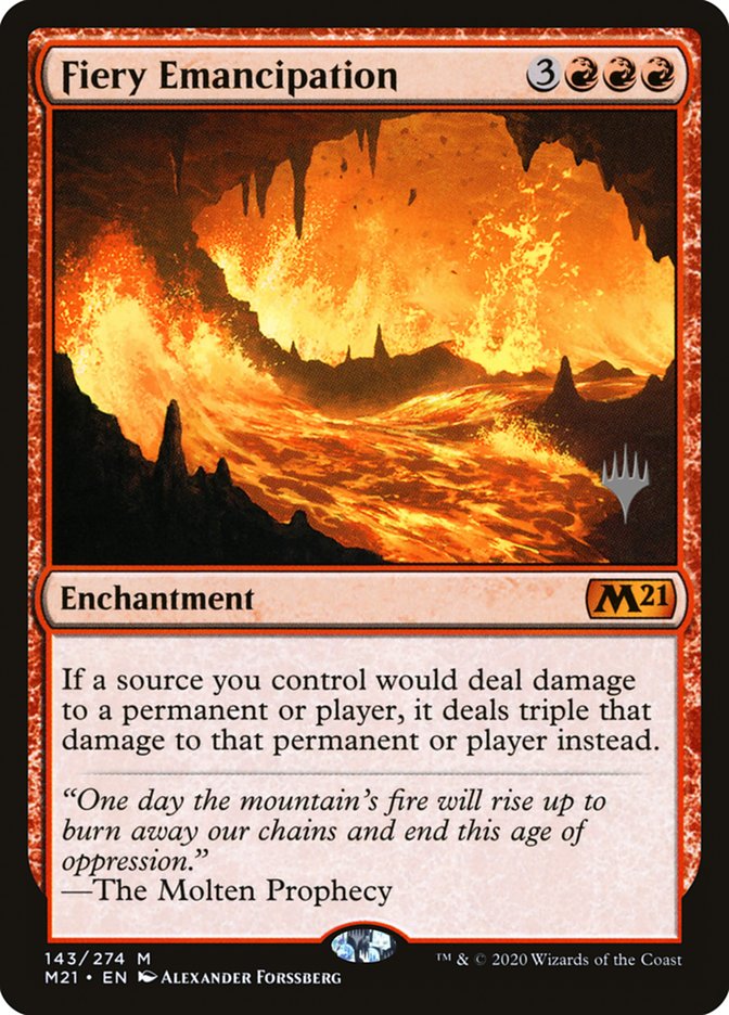 Fiery Emancipation (Promo Pack) [Core Set 2021 Promos] | Exor Games Truro
