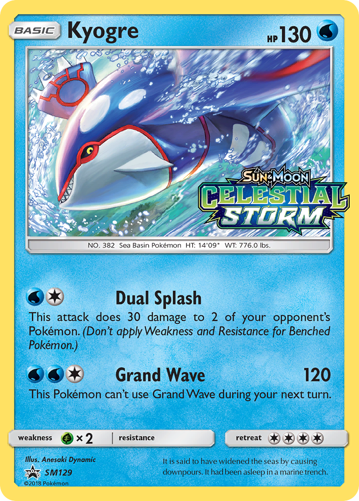 Kyogre (SM129) [Sun & Moon: Black Star Promos] | Exor Games Truro