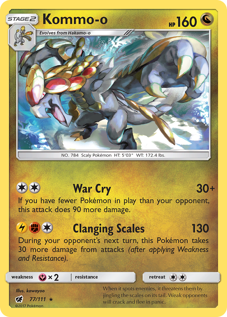 Kommo-o (77/111) [Sun & Moon: Crimson Invasion] | Exor Games Truro