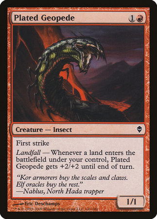 Plated Geopede [Zendikar] | Exor Games Truro