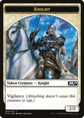 Knight Token [Core Set 2019 Tokens] | Exor Games Truro