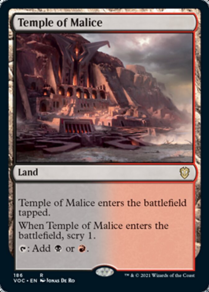 Temple of Malice [Innistrad: Crimson Vow Commander] | Exor Games Truro