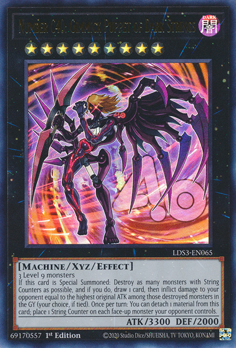 Number C40: Gimmick Puppet of Dark Strings [LDS3-EN065] Ultra Rare | Exor Games Truro