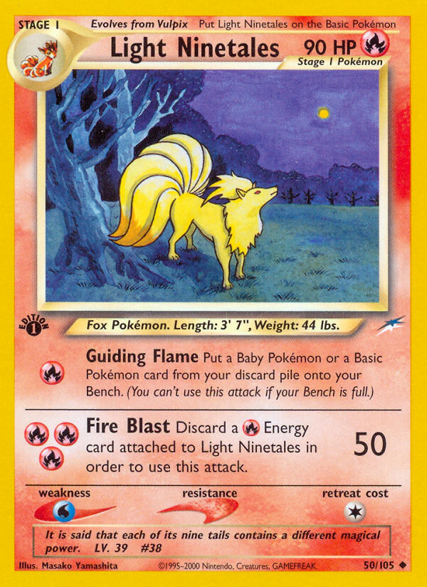 Light Ninetales (50/105) [Neo Destiny 1st Edition] | Exor Games Truro