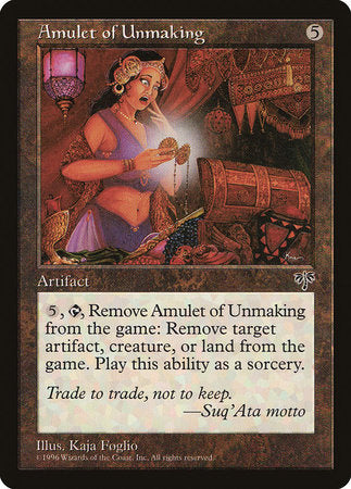 Amulet of Unmaking [Mirage] | Exor Games Truro