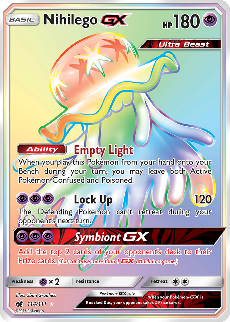 Nihilego GX (114/111) [Sun & Moon: Crimson Invasion] | Exor Games Truro