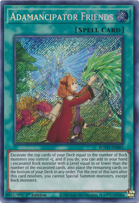 Adamancipator Friends [ROTD-EN061] Secret Rare | Exor Games Truro