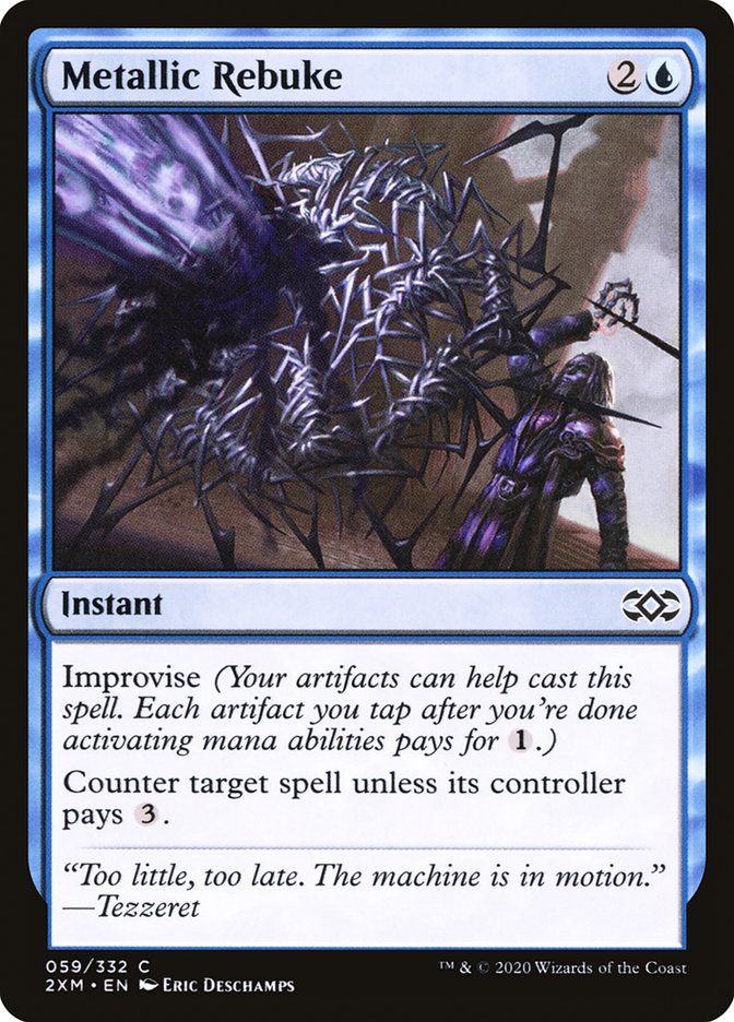 Metallic Rebuke [Double Masters] | Exor Games Truro