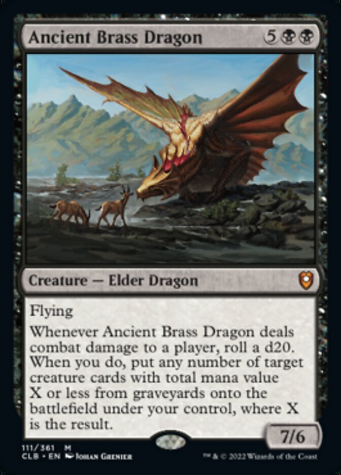 Ancient Brass Dragon [Commander Legends: Battle for Baldur's Gate] | Exor Games Truro