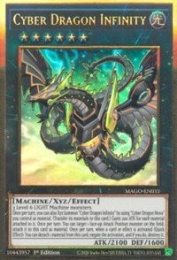 Cyber Dragon Infinity (Alternate Art) [MAGO-EN033] Gold Rare | Exor Games Truro