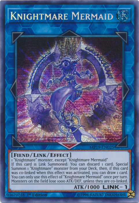 Knightmare Mermaid [MP19-EN025] Prismatic Secret Rare | Exor Games Truro