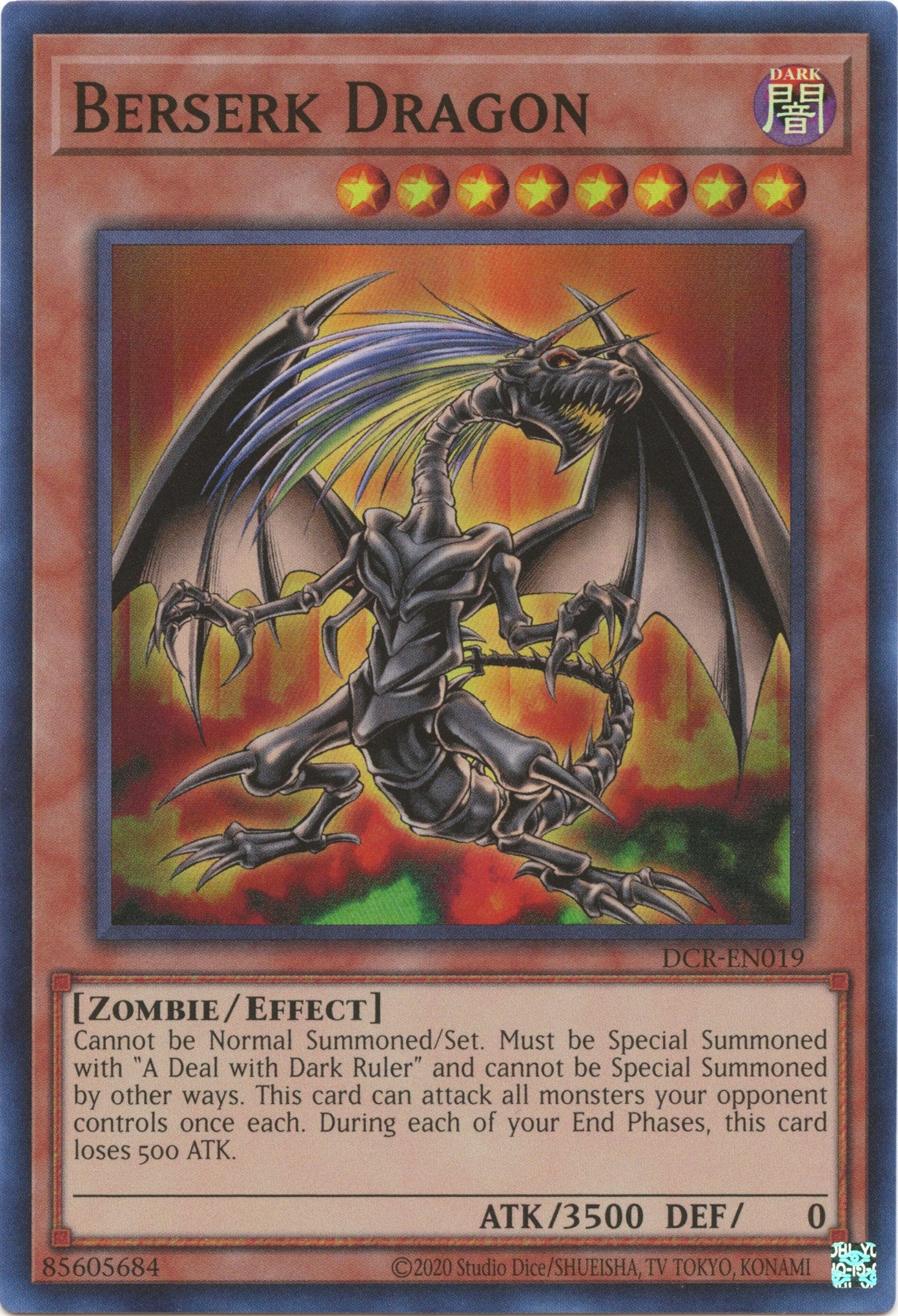 Berserk Dragon (25th Anniversary) [DCR-EN019] Super Rare | Exor Games Truro