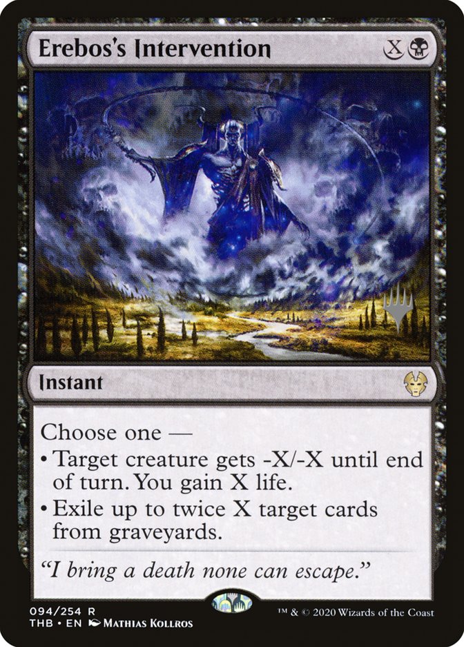 Erebos's Intervention (Promo Pack) [Theros Beyond Death Promos] | Exor Games Truro