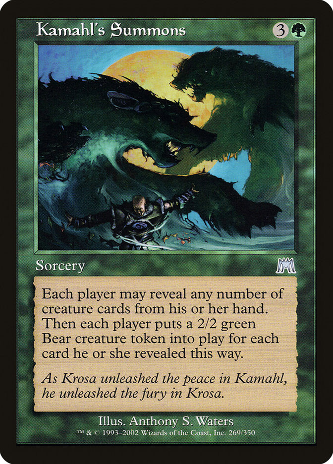 Kamahl's Summons [Onslaught] | Exor Games Truro