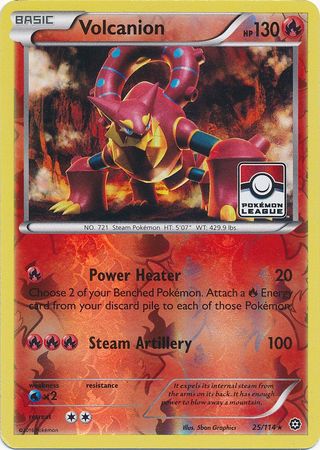 Volcanion (25/114) (League Promo) [XY: Steam Siege] | Exor Games Truro