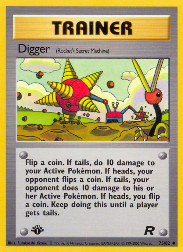 Digger (75/82) [Team Rocket 1st Edition] | Exor Games Truro