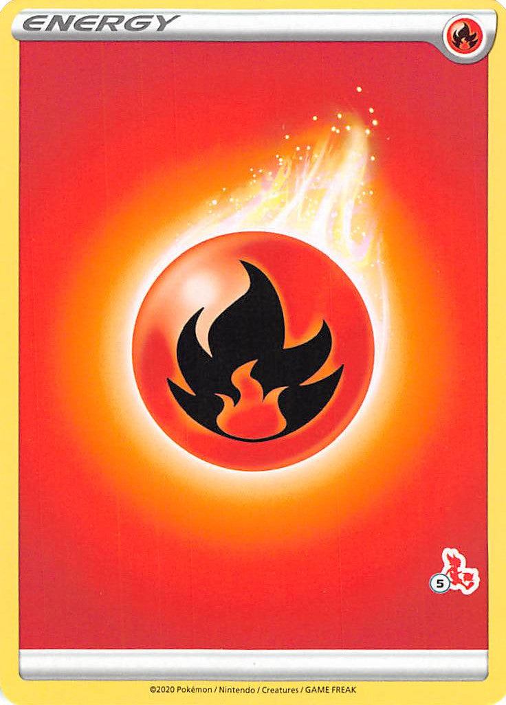 Fire Energy (Cinderace Stamp #5) [Battle Academy 2022] | Exor Games Truro