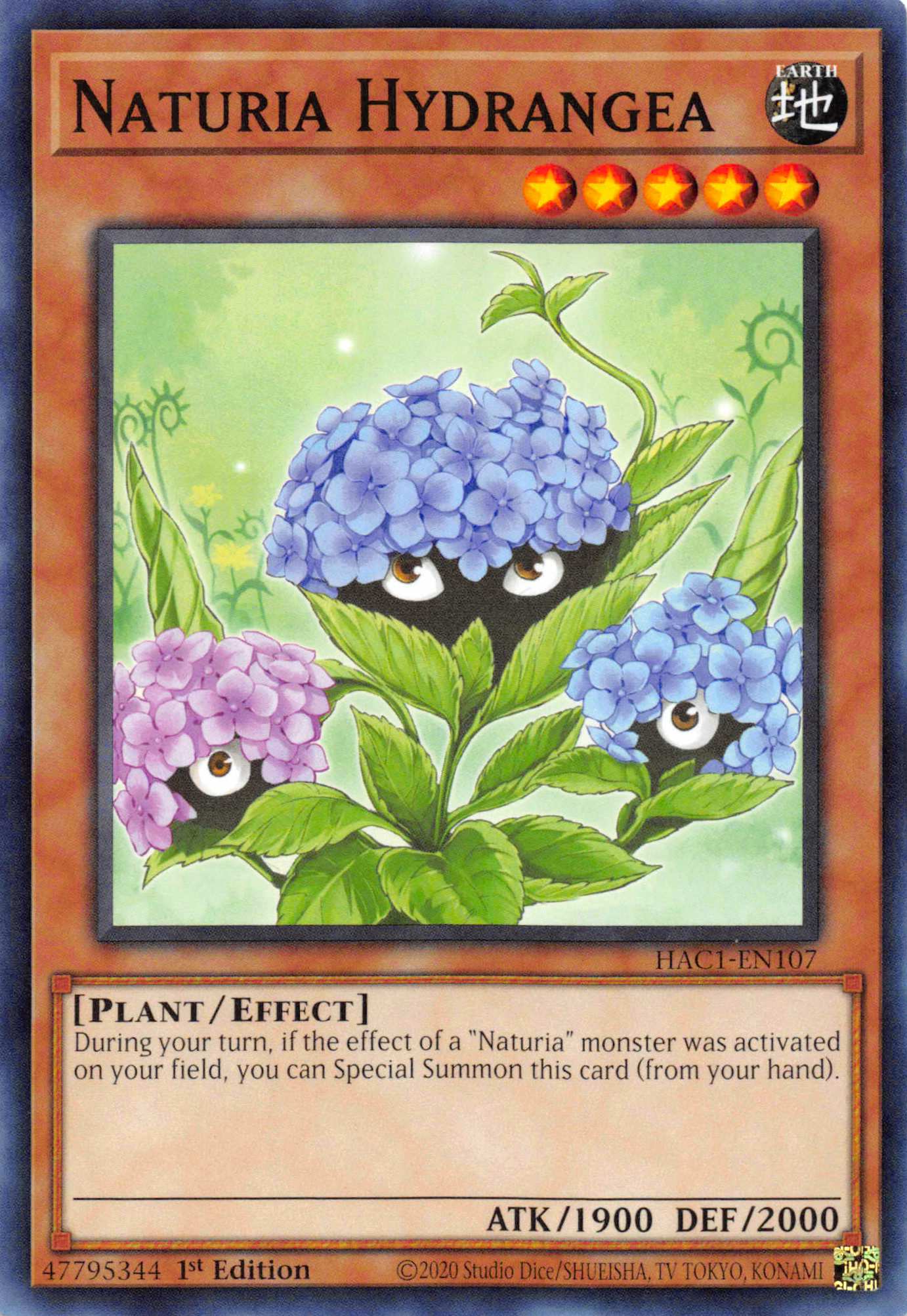 Naturia Hydrangea [HAC1-EN107] Common | Exor Games Truro