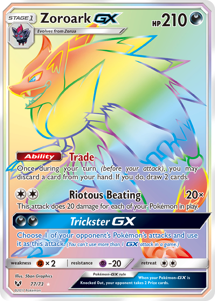 Zoroark GX (77/73) [Sun & Moon: Shining Legends] | Exor Games Truro