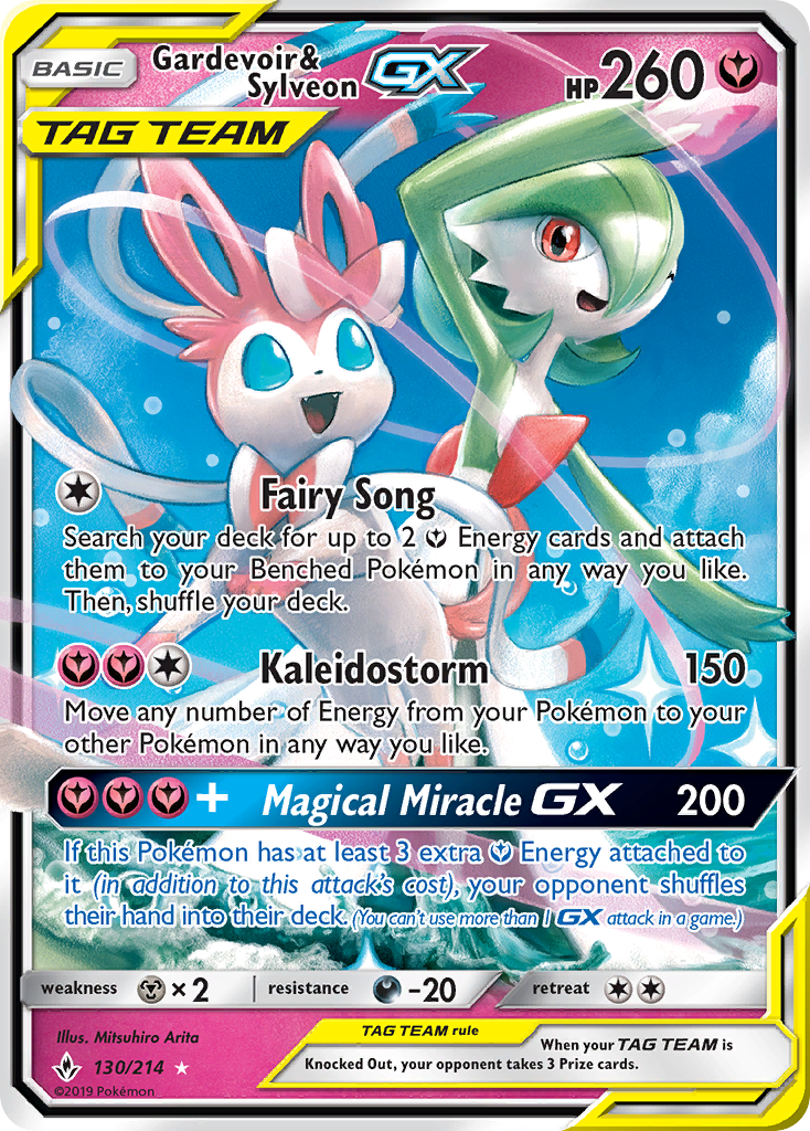 Gardevoir & Sylveon GX (130/214) [Sun & Moon: Unbroken Bonds] | Exor Games Truro