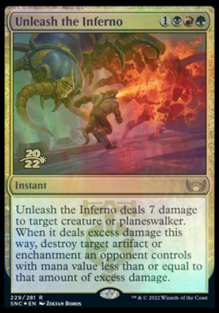 Unleash the Inferno [Streets of New Capenna Prerelease Promos] | Exor Games Truro