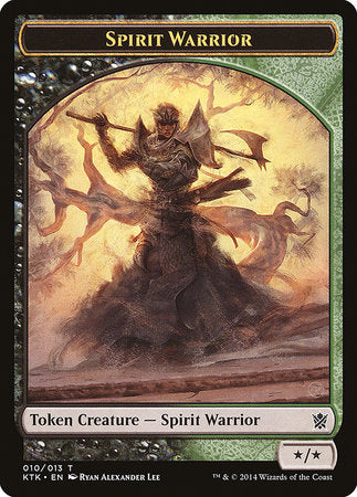 Spirit Warrior Token [Khans of Tarkir Tokens] | Exor Games Truro