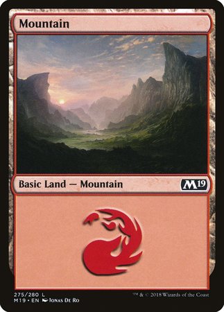 Mountain (275) [Core Set 2019] | Exor Games Truro