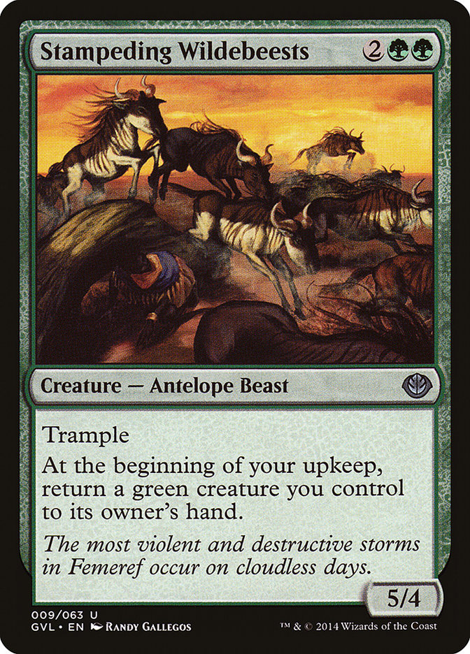 Stampeding Wildebeests (Garruk vs. Liliana) [Duel Decks Anthology] | Exor Games Truro