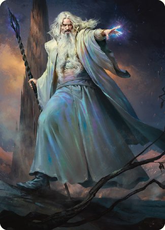 Saruman of Many Colors Art Card [The Lord of the Rings: Tales of Middle-earth Art Series] | Exor Games Truro