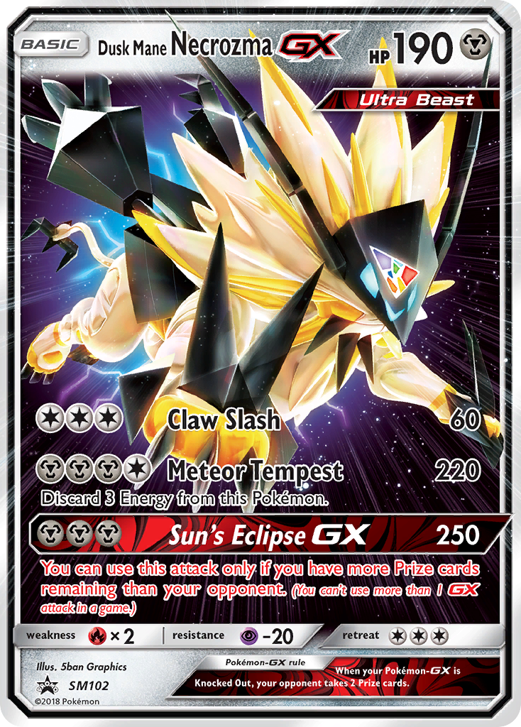 Dusk Mane Necrozma GX (SM102) [Sun & Moon: Black Star Promos] | Exor Games Truro