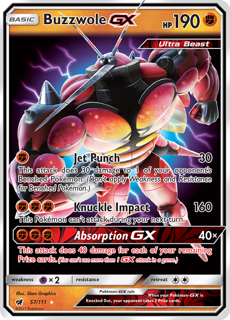 Buzzwole GX (57/111) [Sun & Moon: Crimson Invasion] | Exor Games Truro